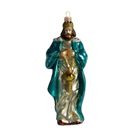 Figurine de Noël, Roi avec encens