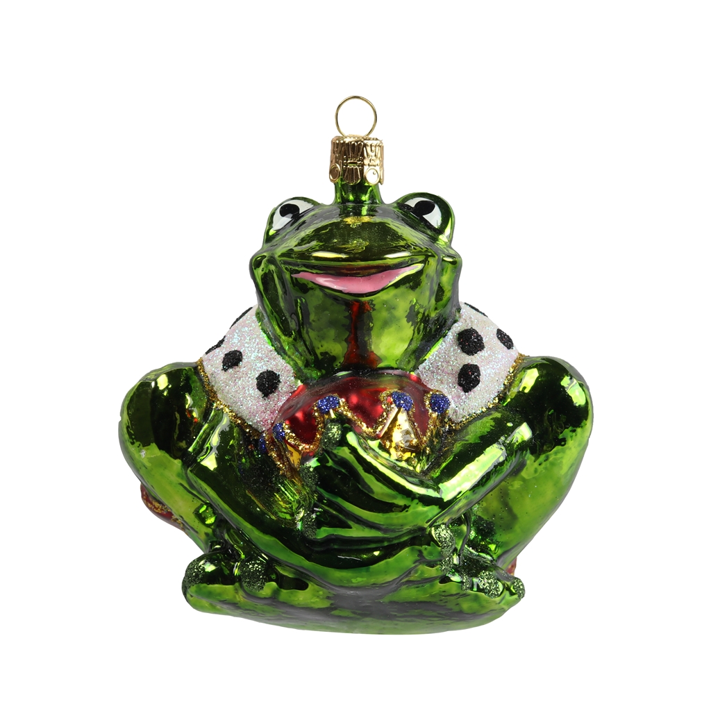 Bébé grenouille en verre