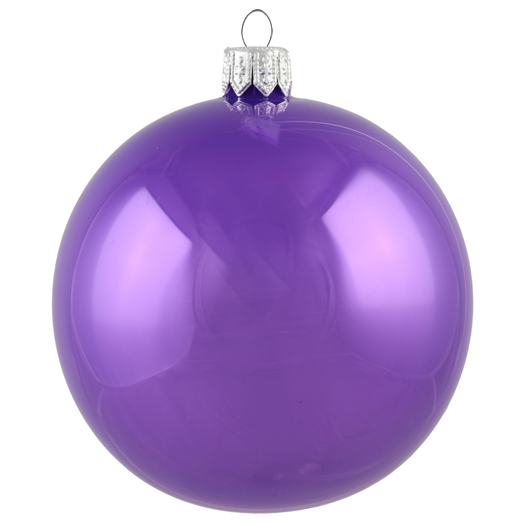 Boule en verre violet