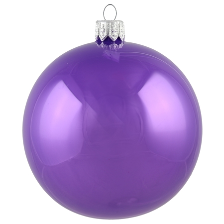 Boule en verre violet