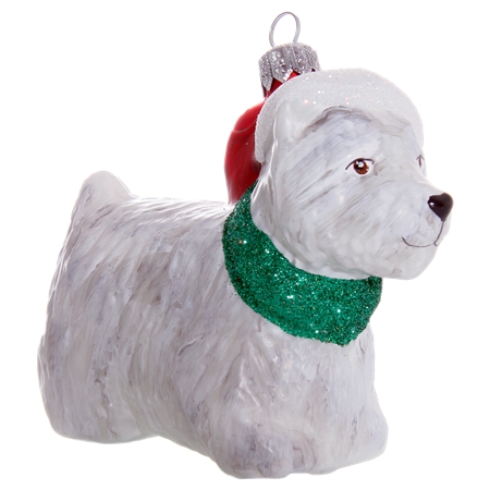 West Highland White Terrier avec un chapeau
