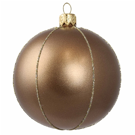 Boule de Noël bronze brun