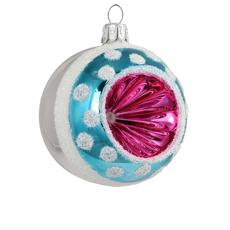 Boule de Noël avec trou rose