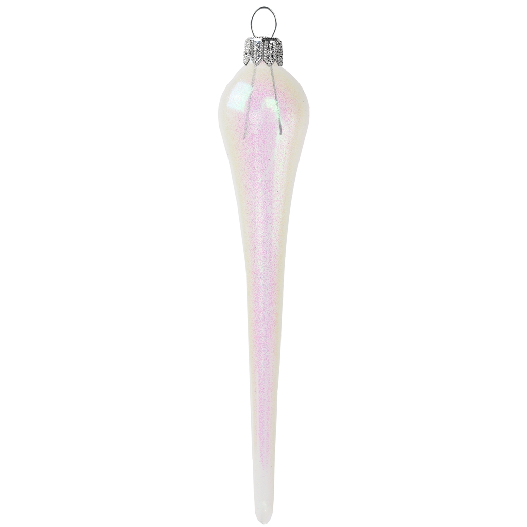 Glaçon de Noël clair, décoré