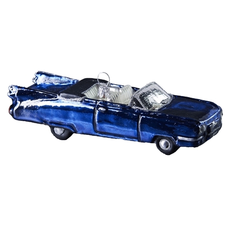 Vánoční ozdoba autíčko cabrio modré