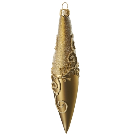 Fusée de Noël dorée, ornemets