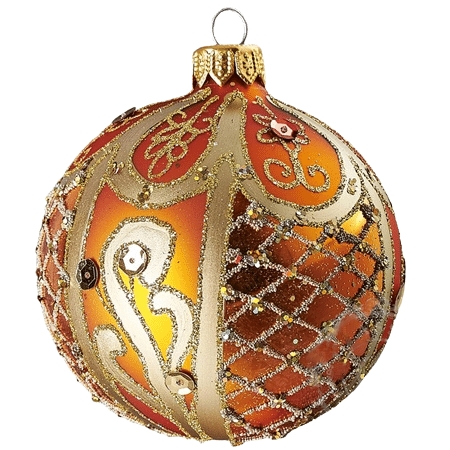 Boule de Noël en verre avec strass