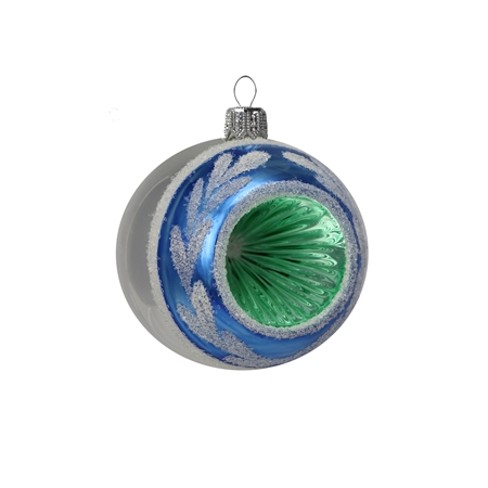 Boule de Noël avec trou vert