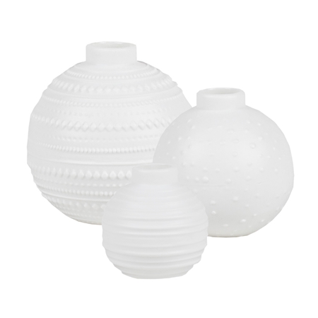 Ensemble de mini vases en porcelaine