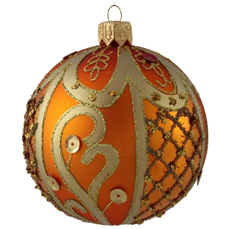Oranžová koule dekor
