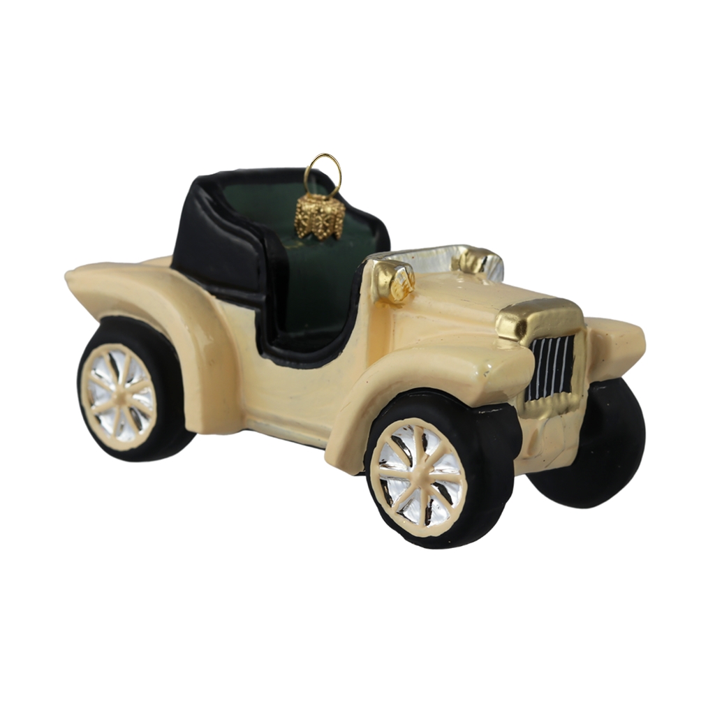 Voiture en verre beige