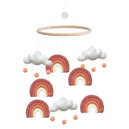 Carrousel pour lit bébé arc-en-ciel