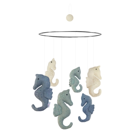 Carrousel pour lit bébé troupeau d'hippocampes