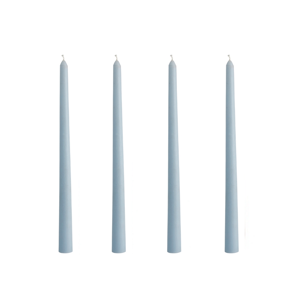 Ensemble de bougies bleu clair 4 pcs