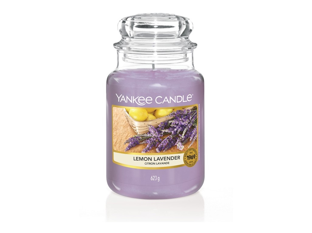 Bougie parfumée Yankee Candle CITRON LAVANDE Grande jarre