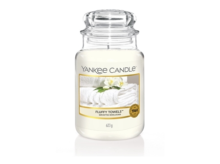 Bougie parfumée Yankee Candle SERVIETTES MOËLLEUSES Grande jarre