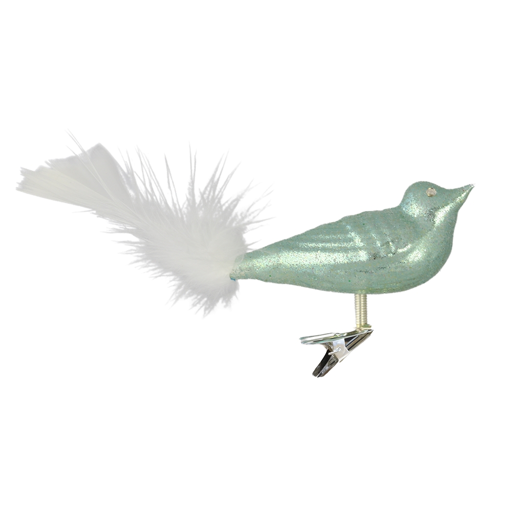 Oiseau vert pastel