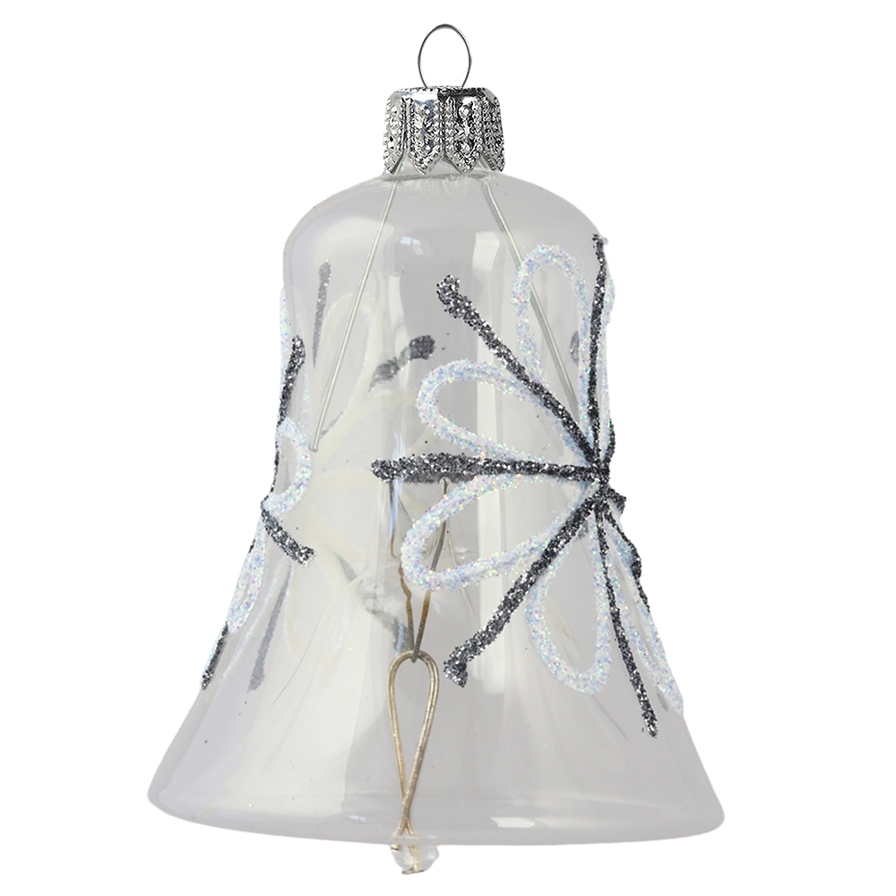 Cloche transparente décorée