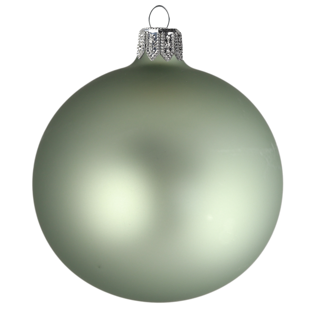 Boule de Noël vert sauge mat