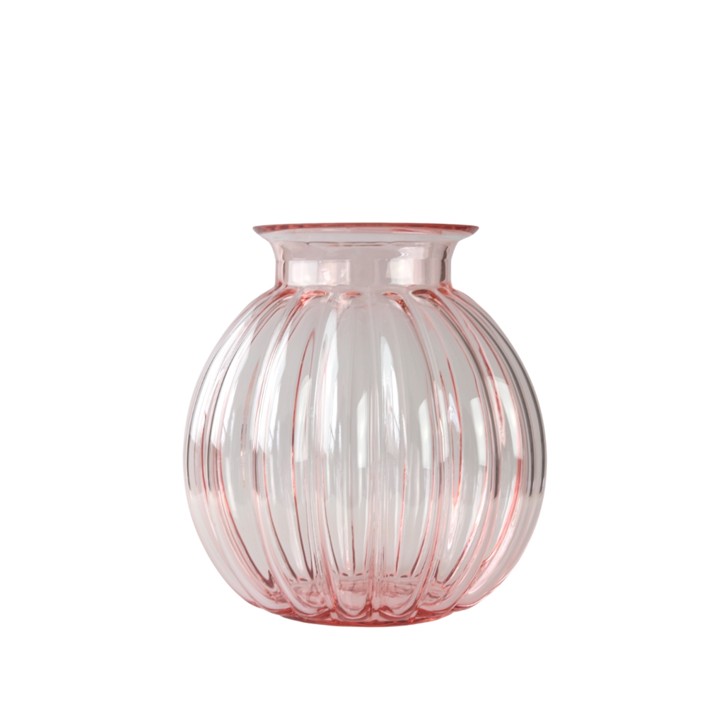 Vase en cristal petite Maria rose