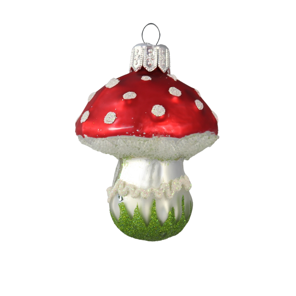 Champignon avec chapeau rouge