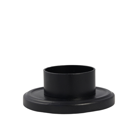 Bougeoir large noir pour pot en verre 