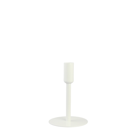 Bougeoir sur pied blanc petit
