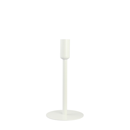 Bougeoir sur pied blanc moyen