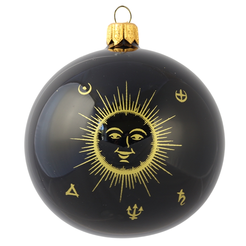 Boule de Noël avec impression de soleil