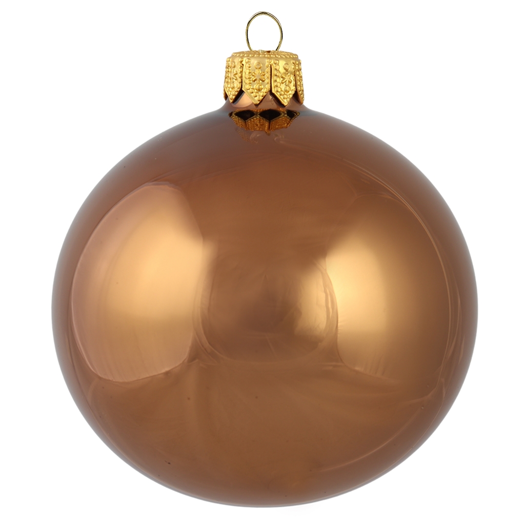 Boule de Noël marron clair 