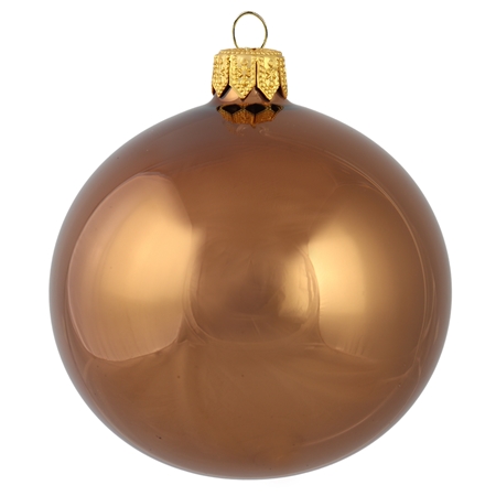 Boule de Noël marron clair 