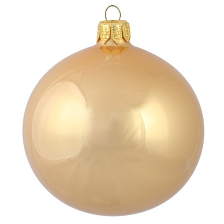 Boule de Noël abricot opale