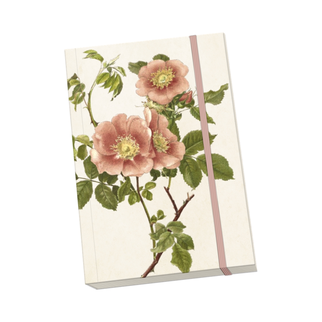 Cahier motif rose A5