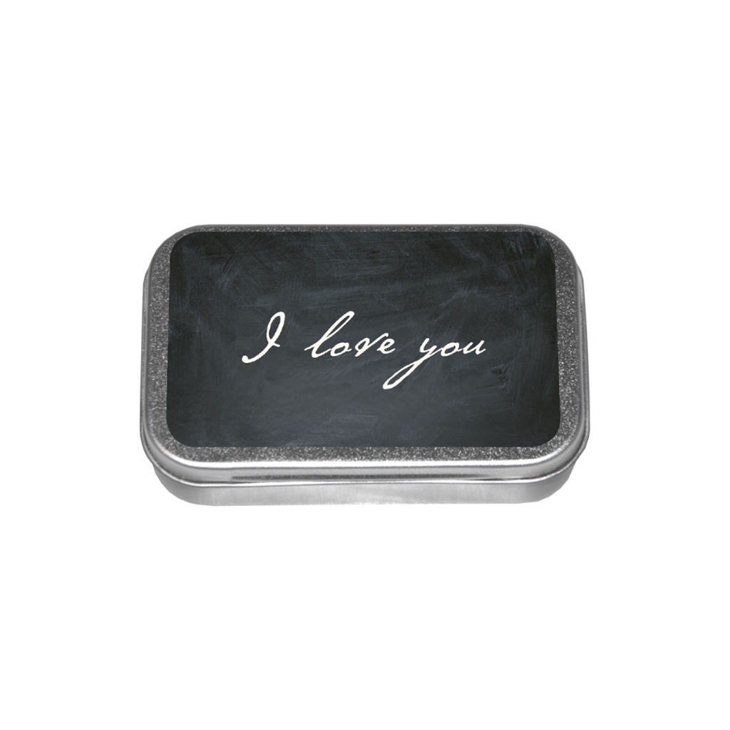 Pastilles de réglisse en boîte I love you