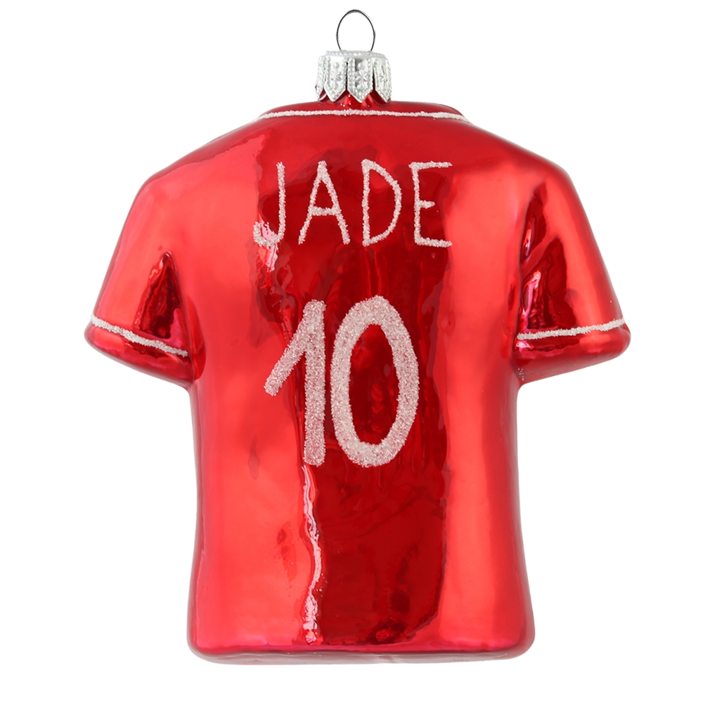 Boule de Noël personnalisée maillot rouge