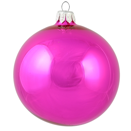 Boule de Noël rose