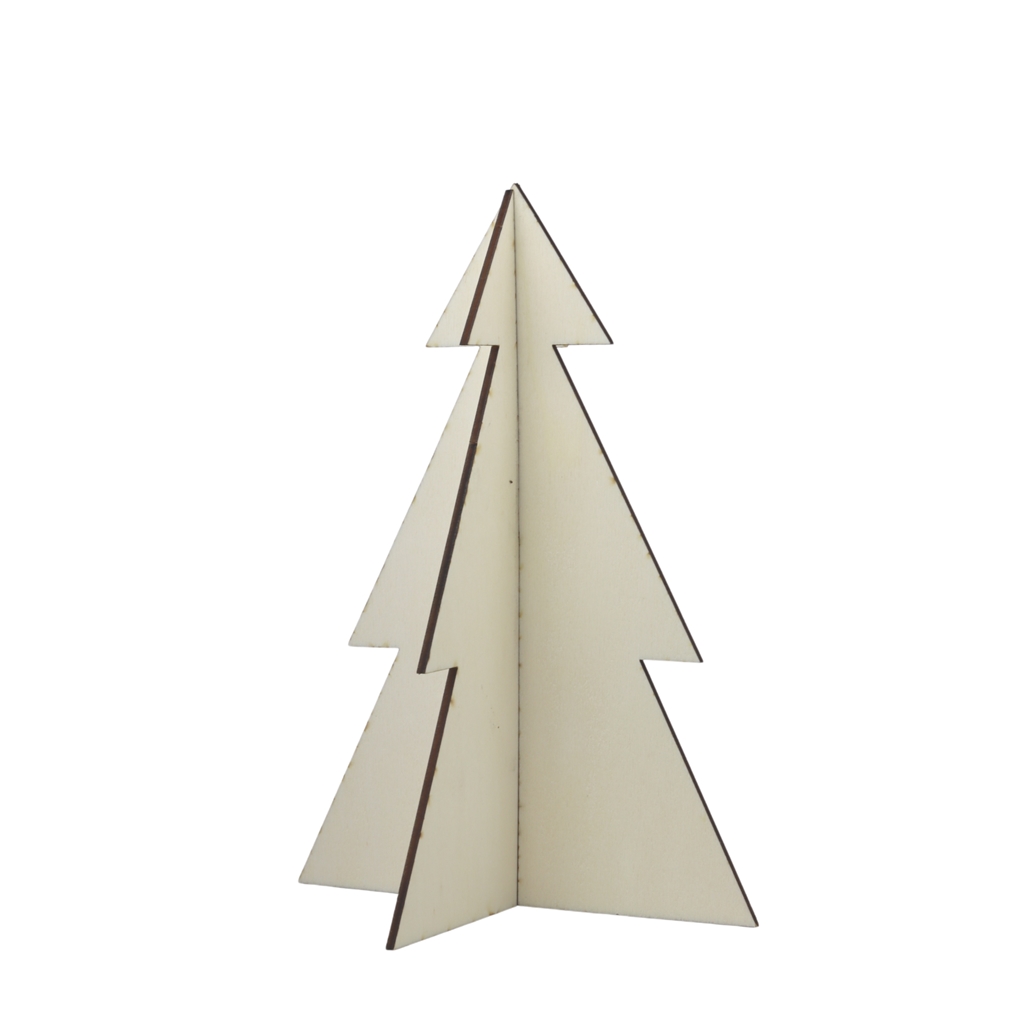 Sapin en bois 3D petit