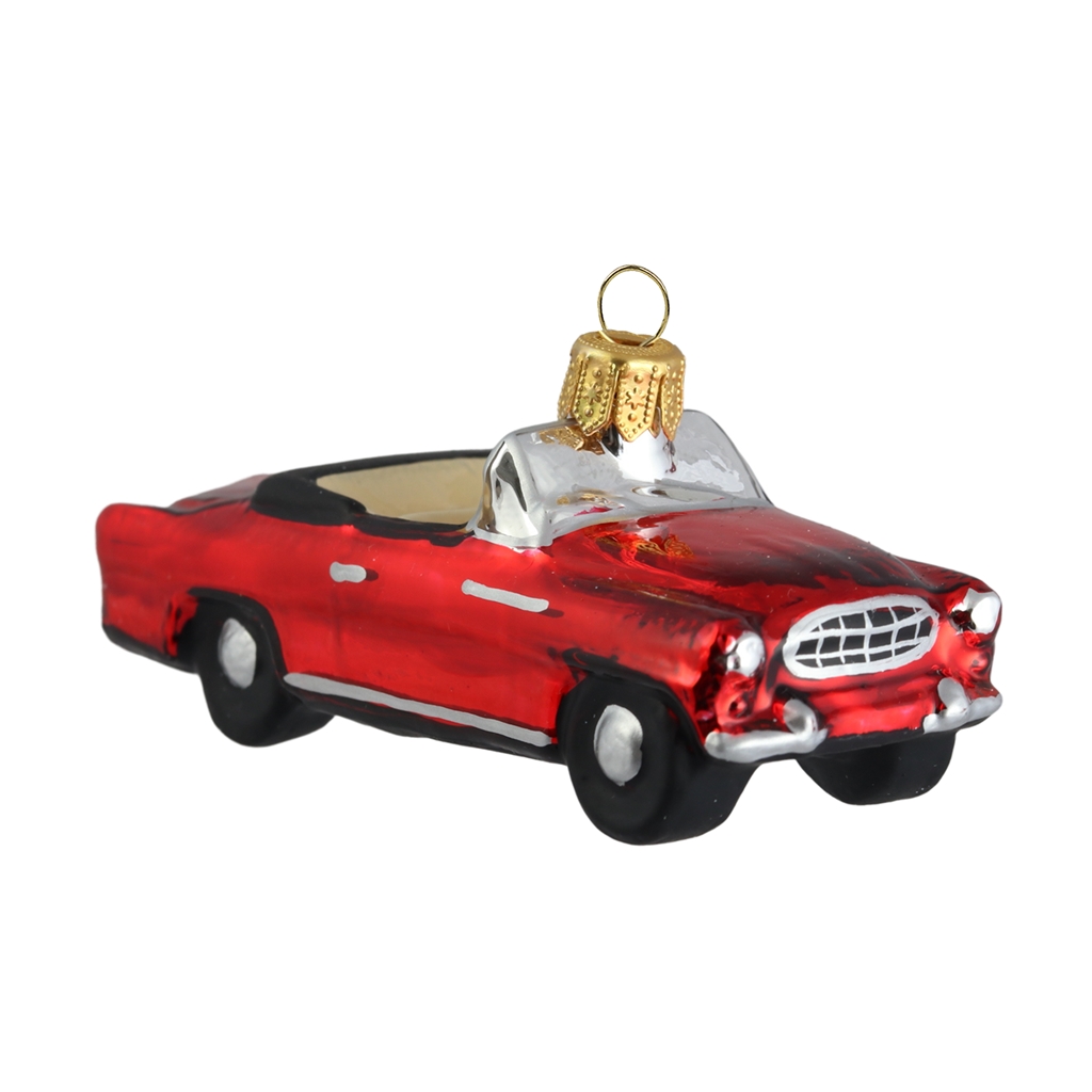 Voiture de collection rouge rétro