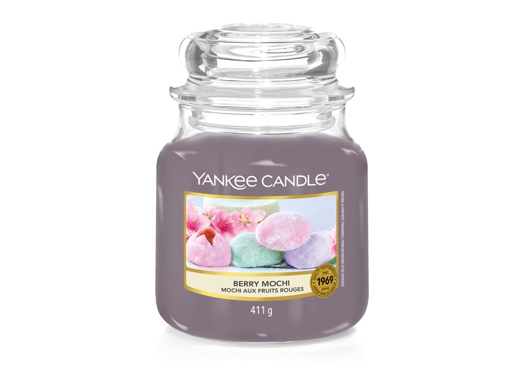 Bougie parfumée Yankee Candle MOCHI AUX FRUITS ROUGES Jarre moyenne