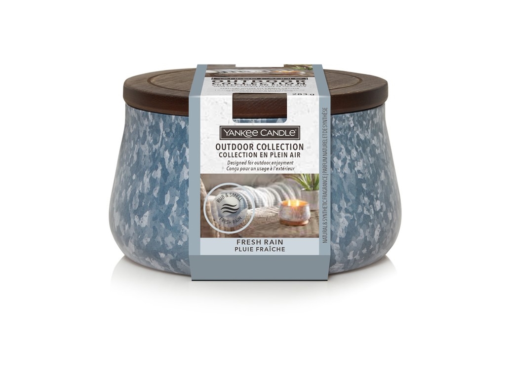 Bougie d'extérieur Yankee Candle PLUIE FRAÎCHE