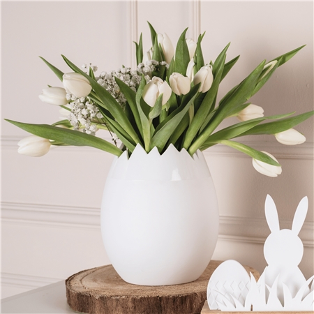 Vase de Pâques en porcelaine coquille d'œuf