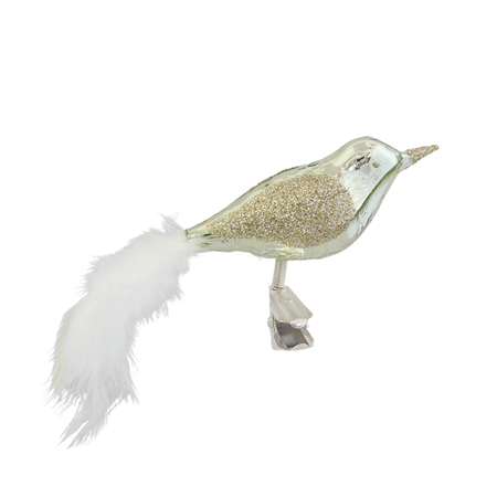 Oiseau en verre vert