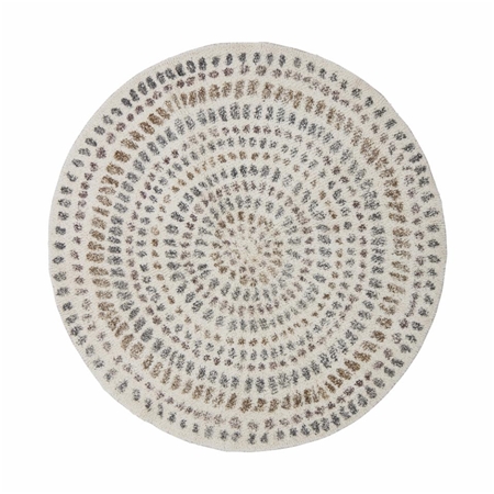Tapis rond à motifs