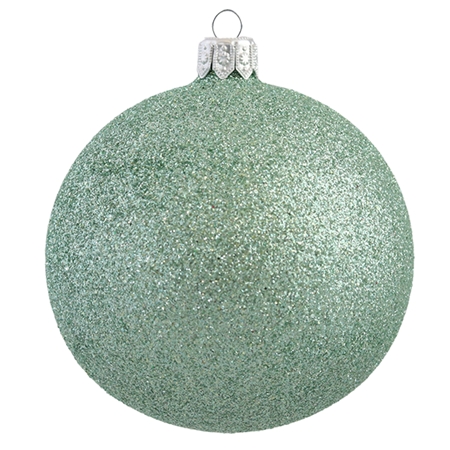Boule avec paillettes turquoises