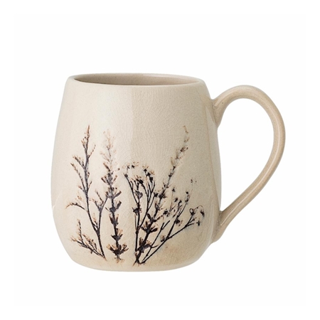 Tasse émaillée prairie fleurie