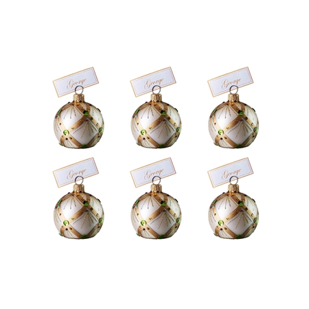 Set de porte-noms crème pour la table