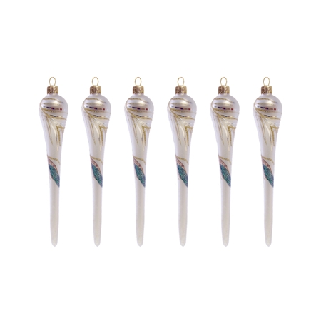 Set de glaçons avec plumes de paon