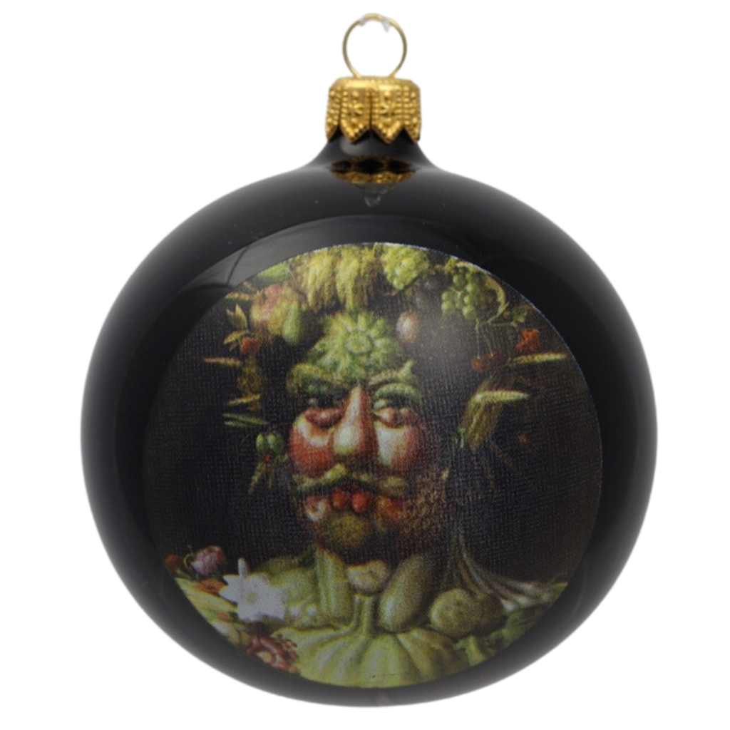 Boule de Noël avec impression du Rodolphe II. comme Vertumne