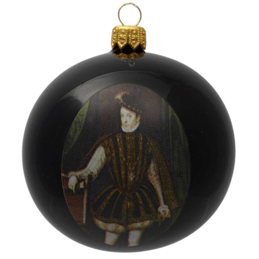 Boule de Noël avec impression du jeune Rodolphe II.