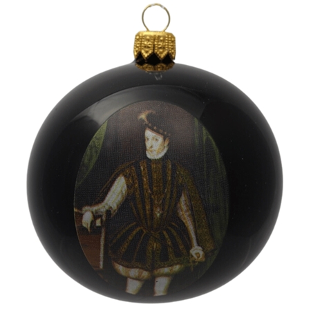 Boule de Noël avec impression du jeune Rodolphe II.